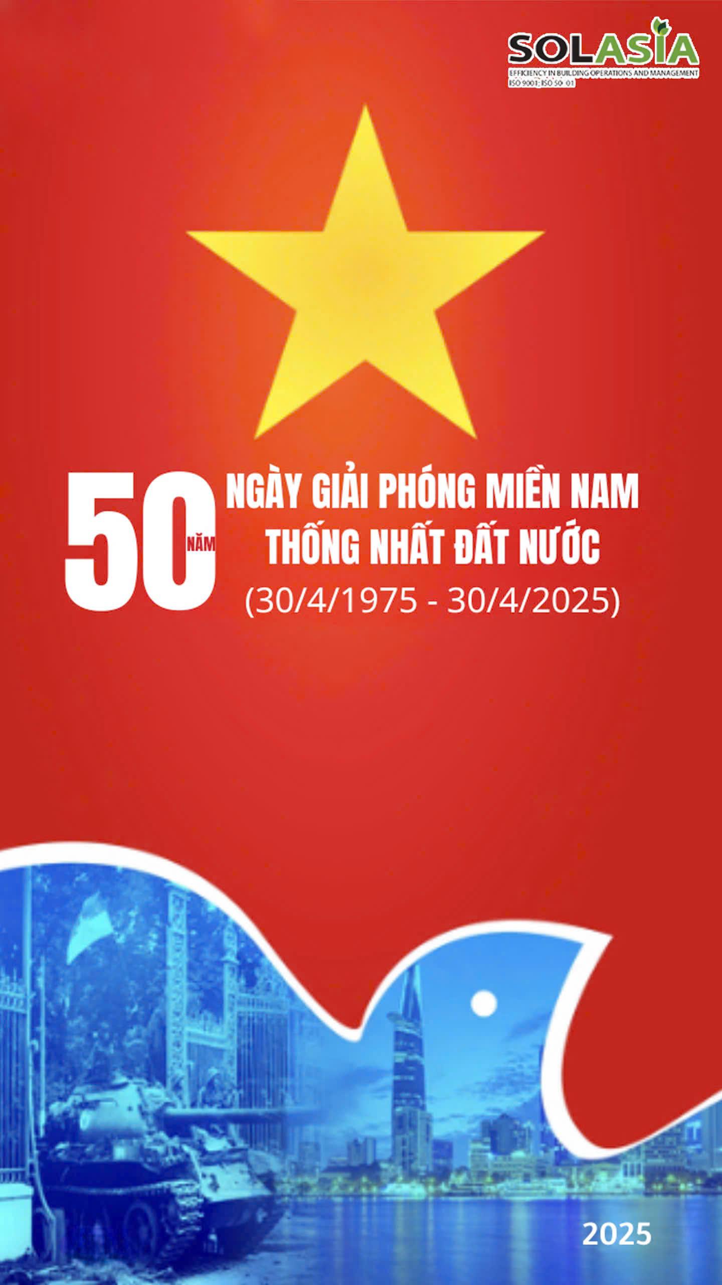 Chào mừng Ngày Giải phóng Miền Nam 30/4 và 1/5